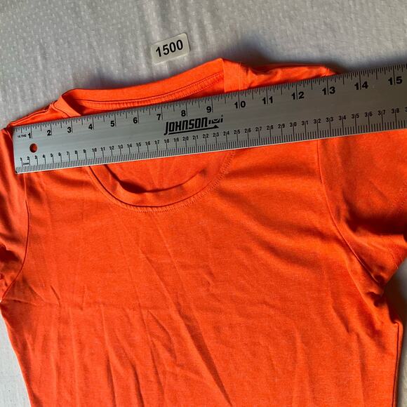 Champion Women’s Short Sleeve Workout T-shirt size XS, Solid Neon Orange - Picture 2 of 8